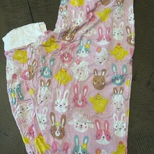 Animal Print Pajamas - Pink and Yellow